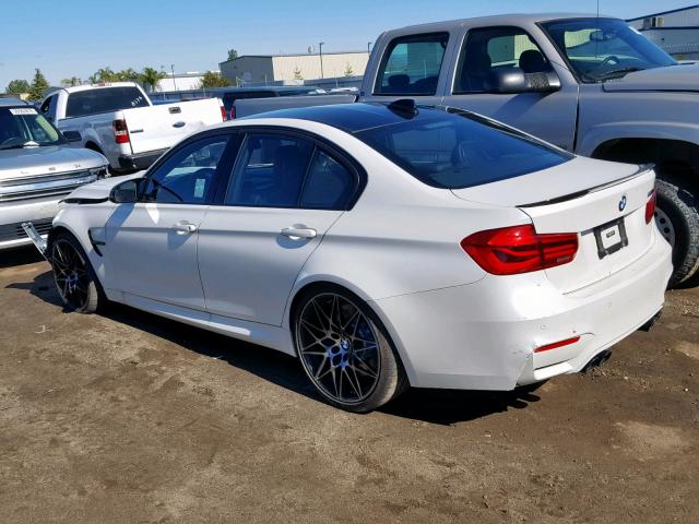 WBS8M9C50J5J78488 - 2018 BMW M3 WHITE photo 3