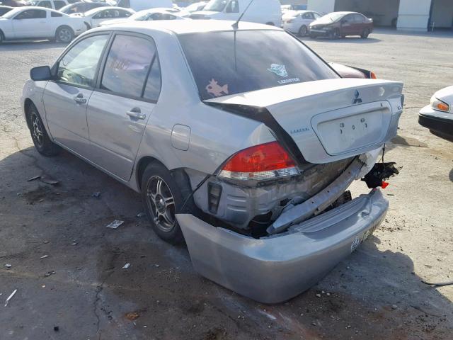 JA3AJ26E35U052432 - 2005 MITSUBISHI LANCER ES SILVER photo 3