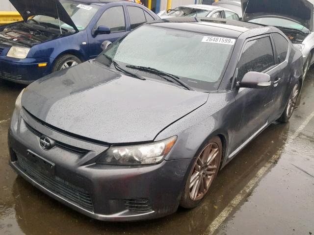 JTKJF5C79C3024088 - 2012 TOYOTA SCION TC ნაცრისფერი ფოტო 2