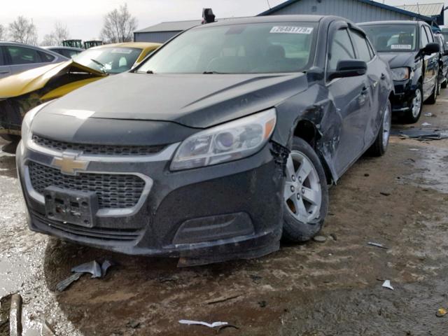 1G11C5SLXFF105353 - 2015 CHEVROLET MALIBU 1LT 黑色 照片 2