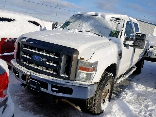 1FTWW31R08EB33010 - 2008 FORD F350 SRW S WHITE photo 2