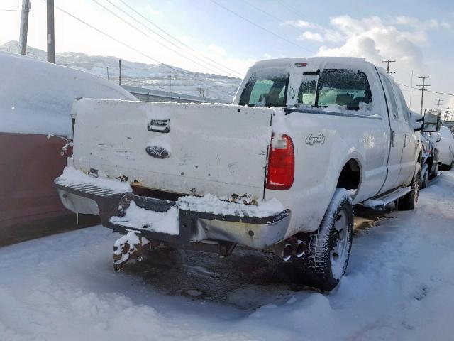 1FTWW31R08EB33010 - 2008 FORD F350 SRW S WHITE photo 4