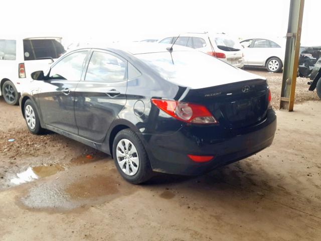 KMHCT4AEXGU081044 - 2016 HYUNDAI ACCENT SE BLACK photo 3