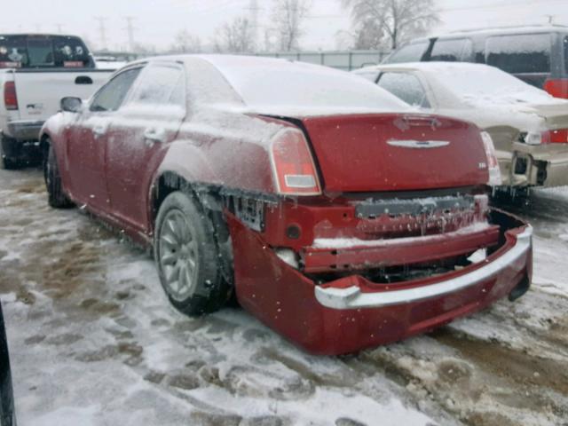 2C3CA5CG8BH537332 - 2011 CHRYSLER 300 LIMITE RED photo 3