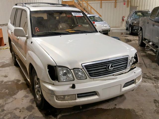 JT6HT00W1X0062782 - 1999 LEXUS LX 470 WHITE photo 1