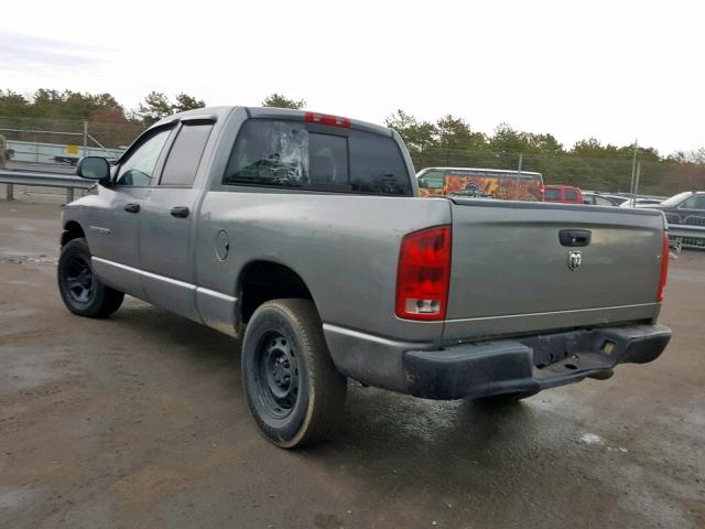 1D7HA18K45J549476 - 2005 DODGE RAM 1500 S GRAY photo 3