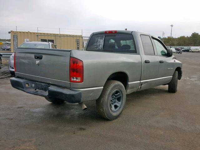 1D7HA18K45J549476 - 2005 DODGE RAM 1500 S GRAY photo 4