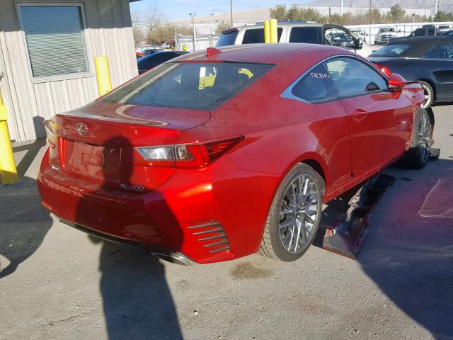 JTHHA5BC2J5008558 - 2018 LEXUS RC 300 RED photo 4