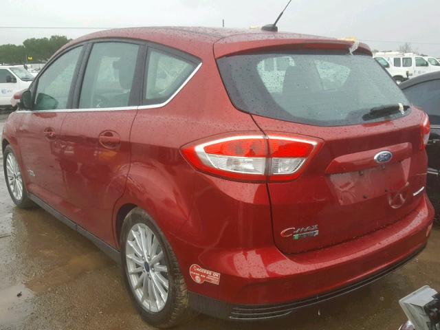 1FADP5FU5HL102978 - 2017 FORD C-MAX TITA RED photo 3