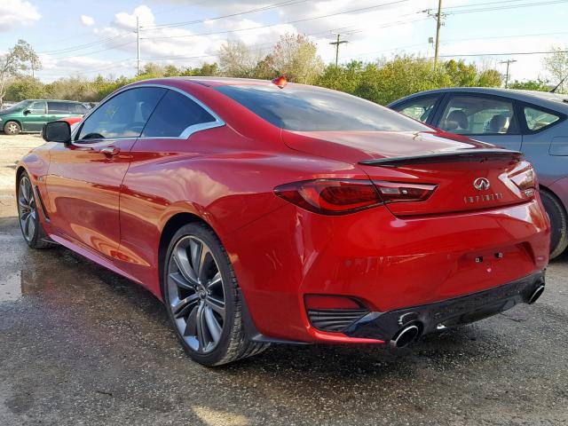 JN1FV7EK2JM530210 - 2018 INFINITI Q60 RED SP RED photo 3