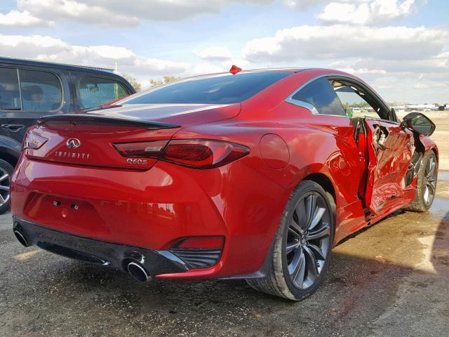 JN1FV7EK2JM530210 - 2018 INFINITI Q60 RED SP RED photo 4