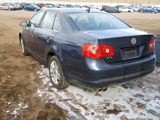 3VWSF71K57M009233 - 2007 VOLKSWAGEN JETTA 2.5 BLUE photo 3