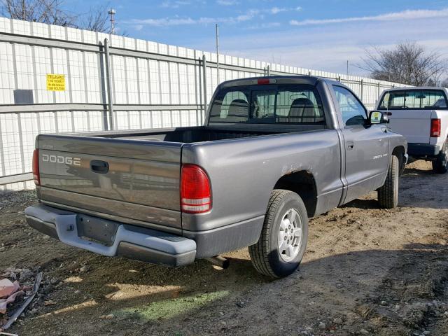 1B7FL36X52S595314 - 2002 DODGE DAKOTA SPO GRAY photo 4