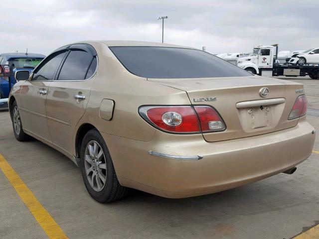 JTHBF30G620054328 - 2002 LEXUS ES 300 GOLD photo 3