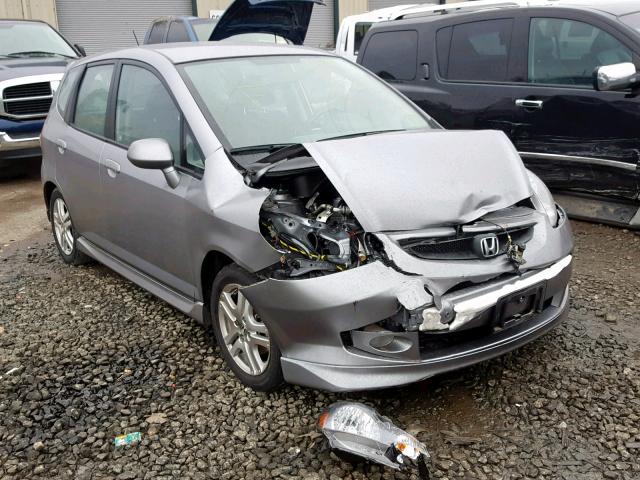 JHMGD37658S006356 - 2008 HONDA FIT SPORT SILVER photo 1