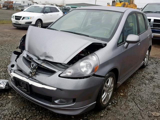 JHMGD37658S006356 - 2008 HONDA FIT SPORT SILVER photo 2