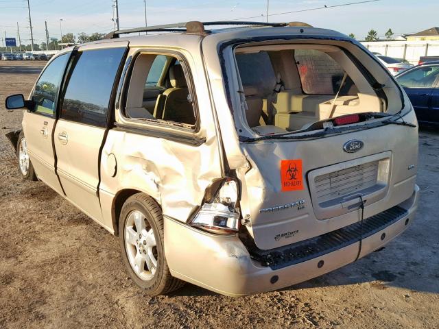 2FMZA52277BA19035 - 2007 FORD FREESTAR S BEIGE photo 3