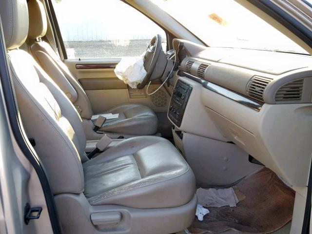 2FMZA52277BA19035 - 2007 FORD FREESTAR S BEIGE photo 5