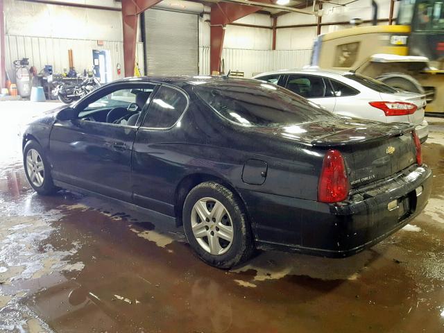 2G1WJ15K779303440 - 2007 CHEVROLET MONTE CARL BLACK photo 3