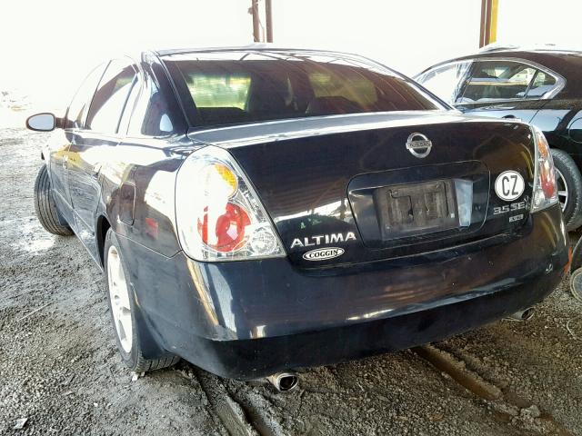 1N4BL11D43C200301 - 2003 NISSAN ALTIMA SE BLACK photo 3