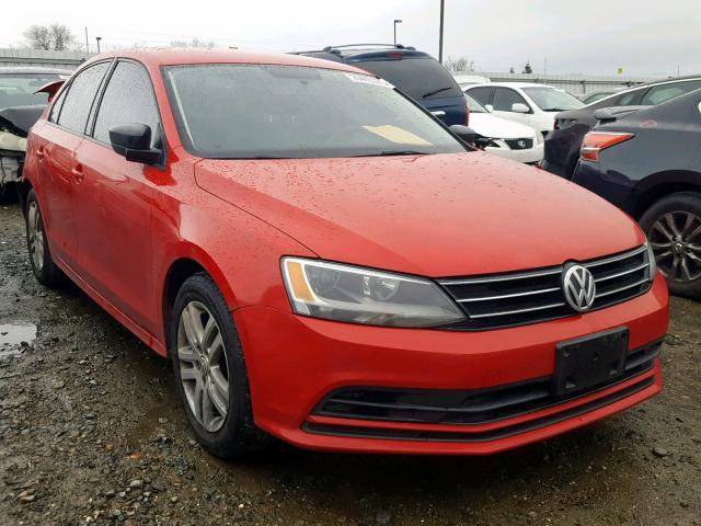 3VW2K7AJXFM226696 - 2015 VOLKSWAGEN JETTA BASE RED photo 1