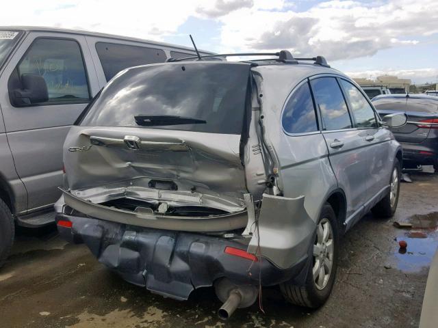 JHLRE48729C025062 - 2009 HONDA CR-V EXL SILVER photo 4