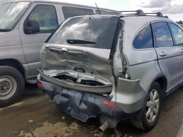 JHLRE48729C025062 - 2009 HONDA CR-V EXL SILVER photo 9