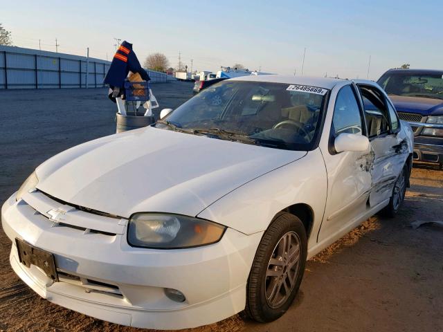 1G1JH54F437300766 - 2003 CHEVROLET CAVALIER L WHITE photo 2