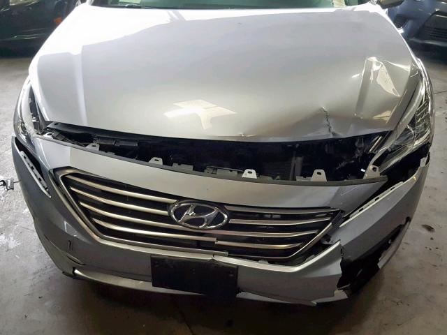 5NPE24AF4HH590471 - 2017 HYUNDAI SONATA SE SILVER photo 7