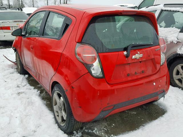 KL8CD6S96DC504923 - 2013 CHEVROLET SPARK 1LT RED photo 3