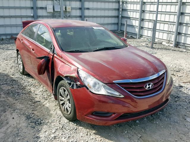 5NPEB4AC0BH208448 - 2011 HYUNDAI SONATA GLS RED photo 1