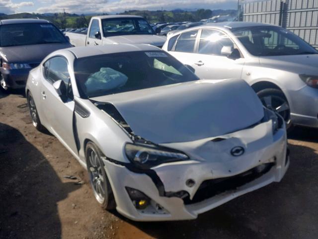JF1ZNAA17D1712064 - 2013 TOYOTA SCION FR-S WHITE photo 1