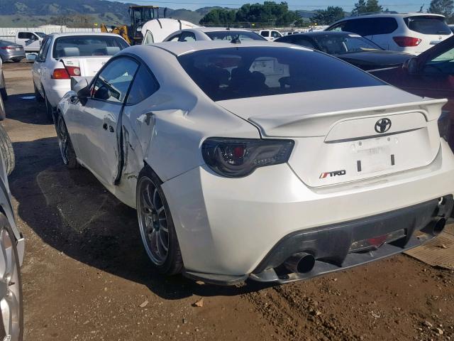JF1ZNAA17D1712064 - 2013 TOYOTA SCION FR-S WHITE photo 3