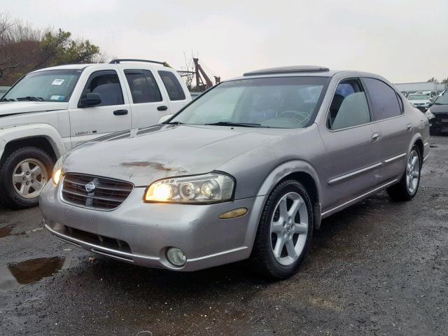 JN1CA31A91T108879 - 2001 NISSAN MAXIMA GXE GRAY photo 2