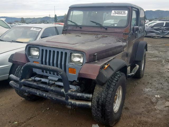 2J4FY59T8LJ511066 - 1990 JEEP WRANGLER / PURPLE photo 2