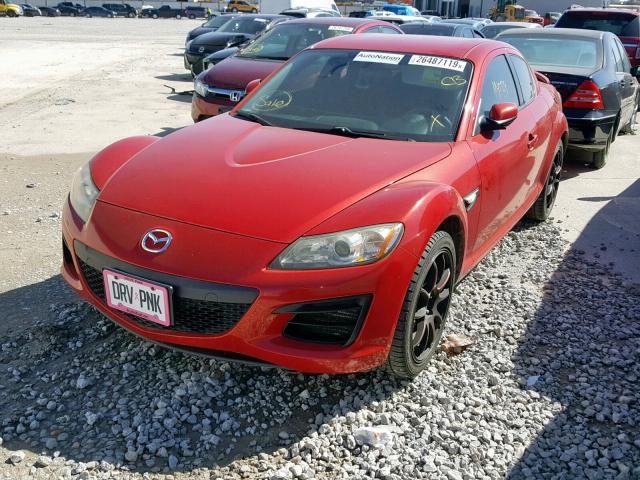 JM1FE17P890403323 - 2009 MAZDA RX8 RED photo 2