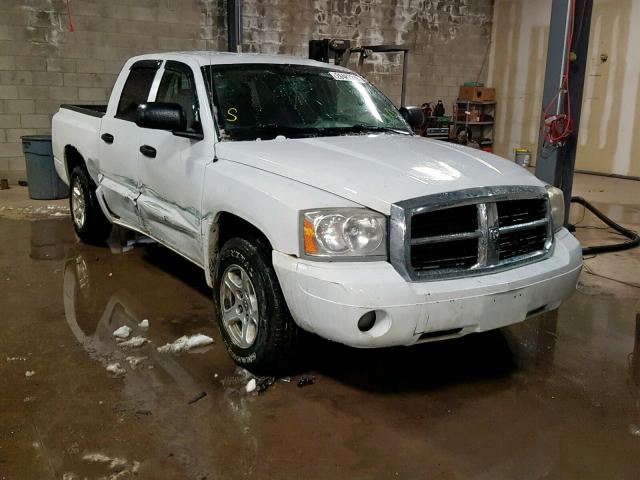 1D7HW48P37S182890 - 2007 DODGE DAKOTA QUA WHITE photo 1