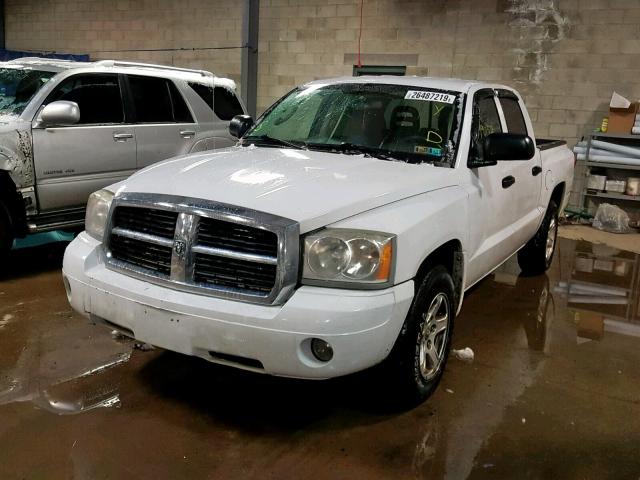 1D7HW48P37S182890 - 2007 DODGE DAKOTA QUA WHITE photo 2