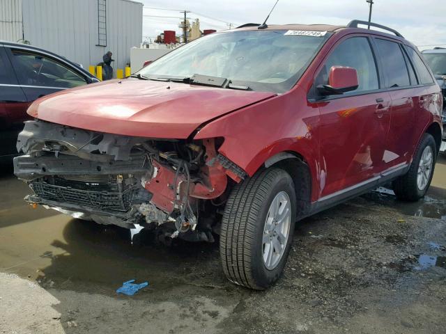 2FMDK38C47BA81875 - 2007 FORD EDGE SEL BURGUNDY photo 2