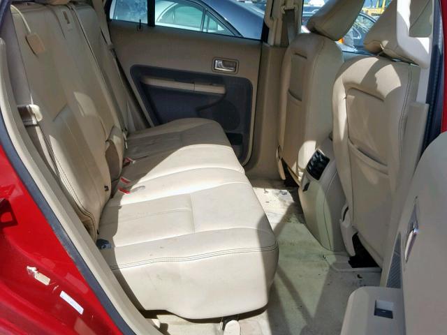 2FMDK38C47BA81875 - 2007 FORD EDGE SEL BURGUNDY photo 6