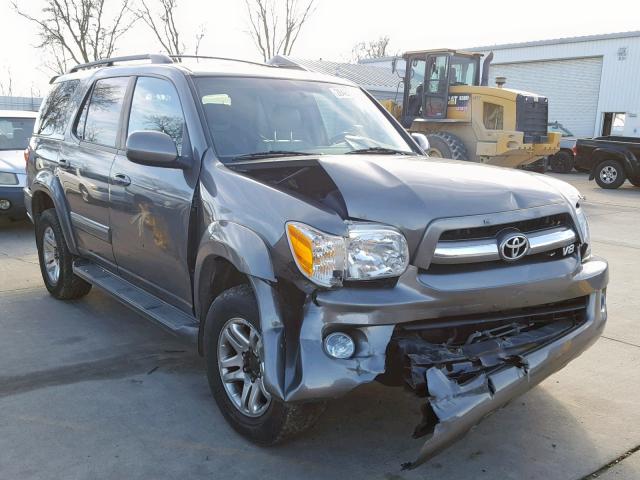 5TDBT48A56S271128 - 2006 TOYOTA SEQUOIA LI GRAY photo 1