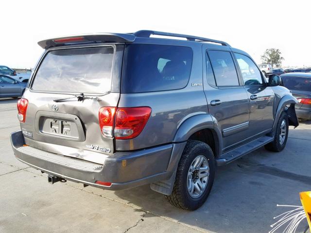 5TDBT48A56S271128 - 2006 TOYOTA SEQUOIA LI GRAY photo 4