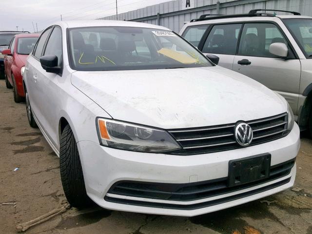 3VW2K7AJ0FM354137 - 2015 VOLKSWAGEN JETTA BASE WHITE photo 1