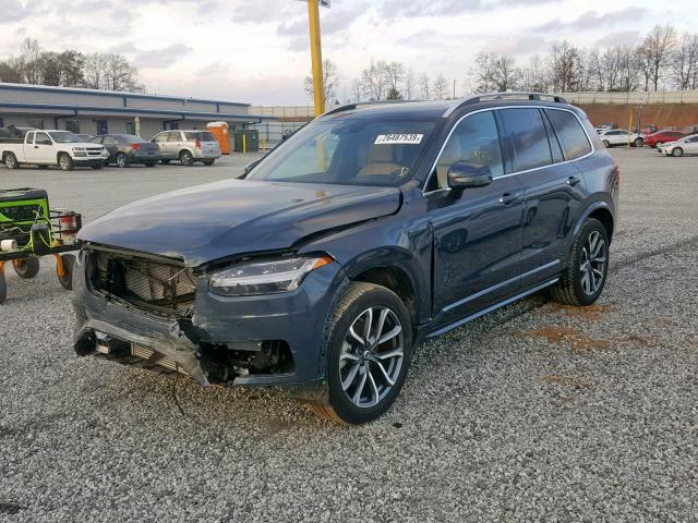 YV4A22PK1K1417185 - 2019 VOLVO XC90 T6 GRAY photo 2