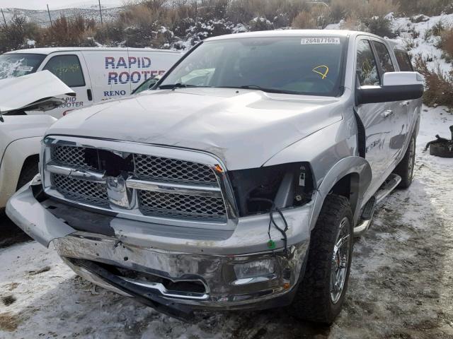 1C6RD7NTXCS345558 - 2012 DODGE RAM 1500 L SILVER photo 2