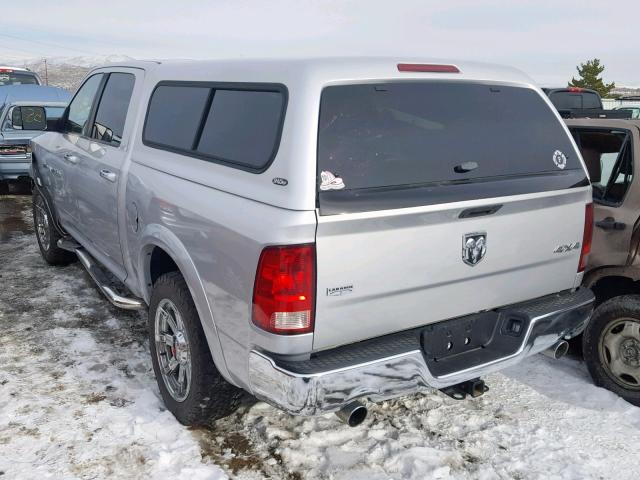 1C6RD7NTXCS345558 - 2012 DODGE RAM 1500 L SILVER photo 3