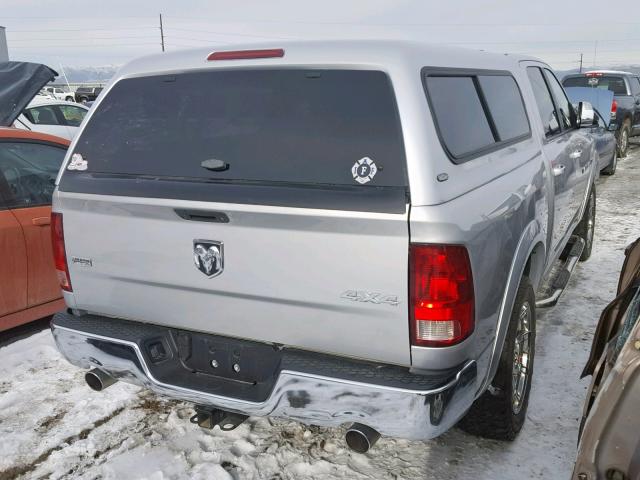 1C6RD7NTXCS345558 - 2012 DODGE RAM 1500 L SILVER photo 4