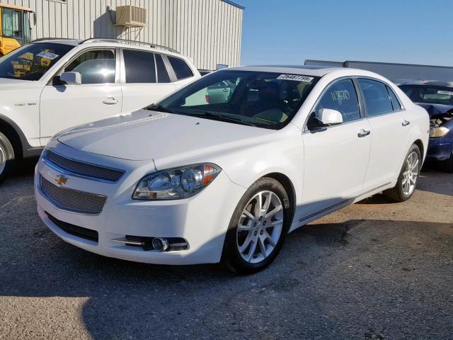 1G1ZG5E79CF268383 - 2012 CHEVROLET MALIBU LTZ WHITE photo 2