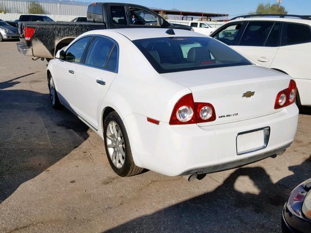 1G1ZG5E79CF268383 - 2012 CHEVROLET MALIBU LTZ WHITE photo 3