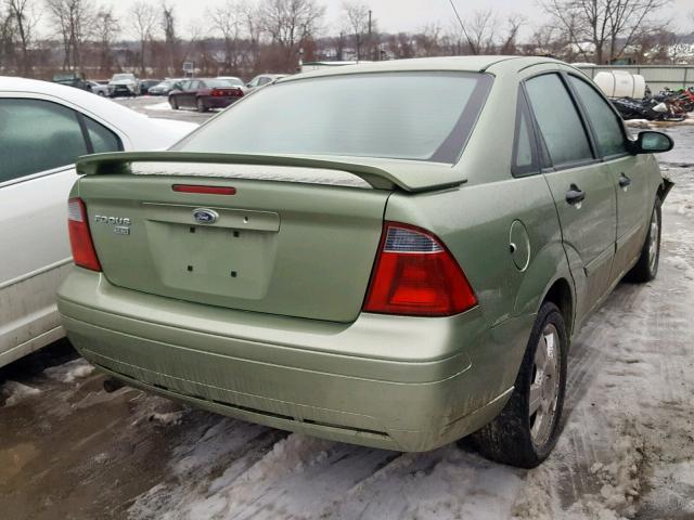 1FAHP34N47W356681 - 2007 FORD FOCUS ZX4 GREEN photo 4